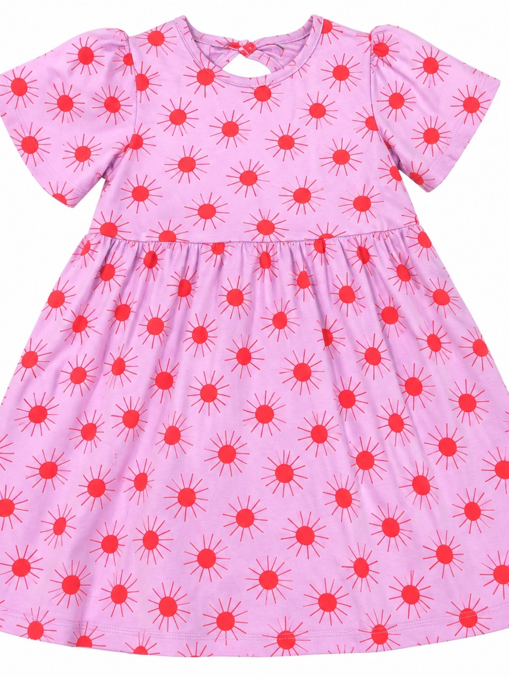 NWOT Hanna Anderson Pink Sunburst Short-Sleeve Kids Dress
